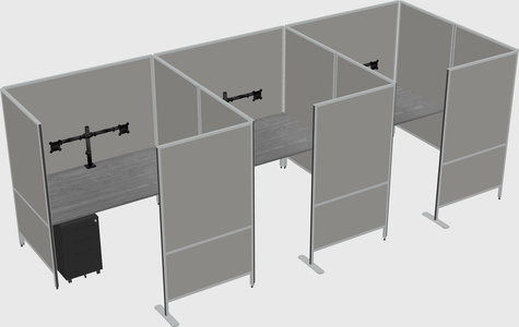 Flexible panel system with privacy