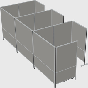 Flexible panel system with privacy