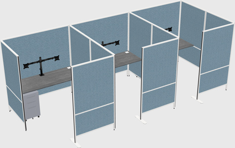 Flexible panel system with privacy