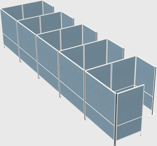 Flexible panel system with privacy