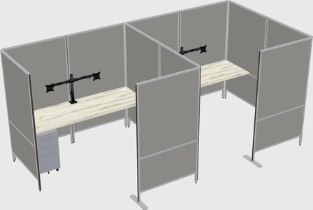Flexible panel system with privacy