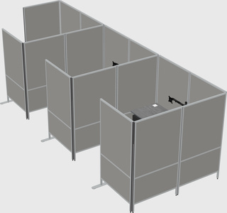 具有隐私的灵活面板系统