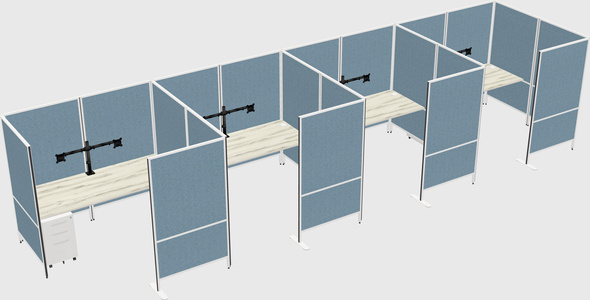 Flexible panel system with privacy