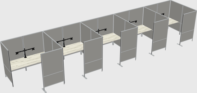 Système de panneaux flexibles avec confidentialité