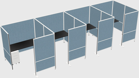 Flexible panel system with privacy