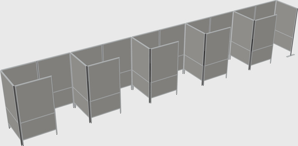 Small private panel system