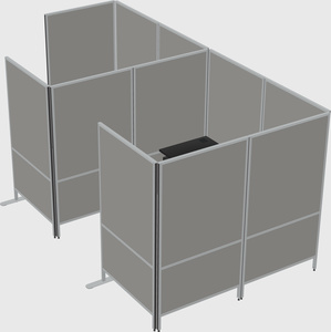 Flexible panel system with privacy