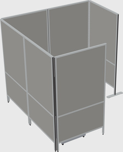 Flexible panel system with privacy