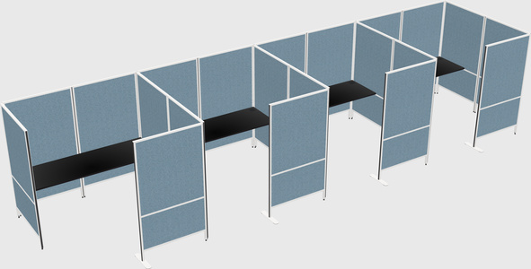Flexible panel system with privacy