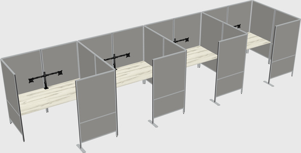Flexible panel system with privacy