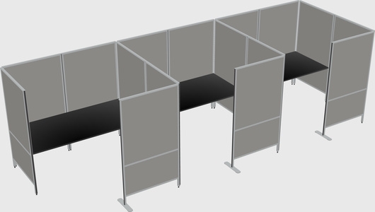 Flexible panel system with privacy