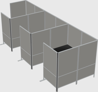 Flexible panel system with privacy