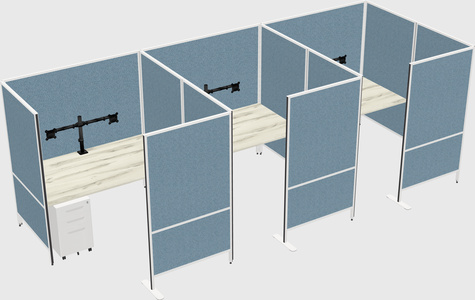 Flexible panel system with privacy