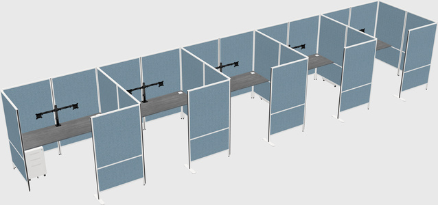 Flexible panel system with privacy