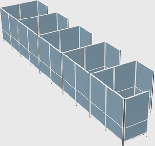 Flexible panel system with privacy