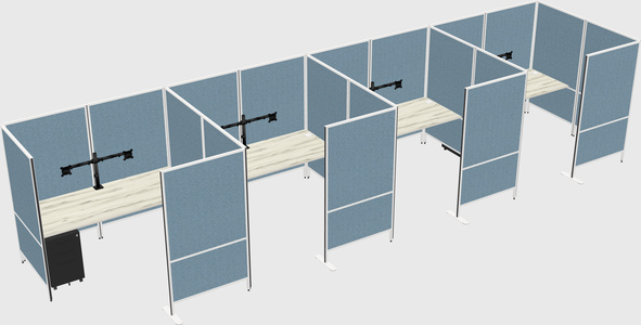 Flexible panel system with privacy