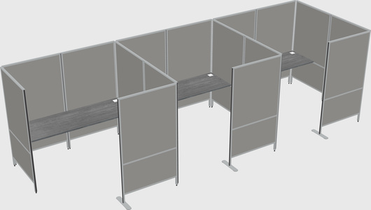 Flexible panel system with privacy