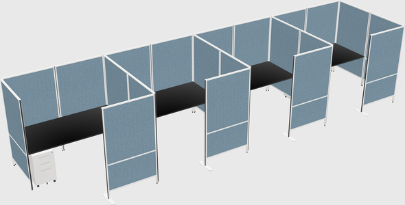 Flexible panel system with privacy