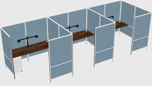 Flexible panel system with privacy