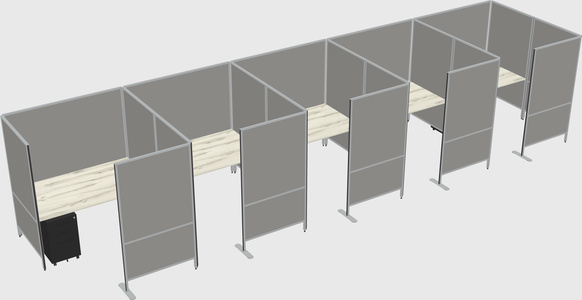 Flexible panel system with privacy