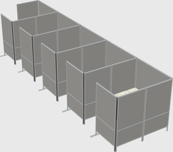 Flexible panel system with privacy