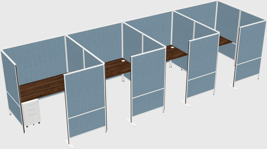 Flexible panel system with privacy