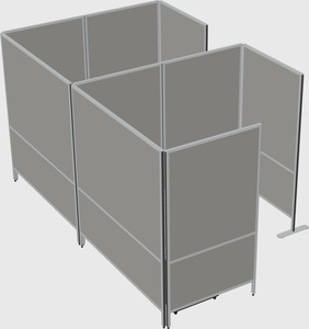 Flexible panel system with privacy