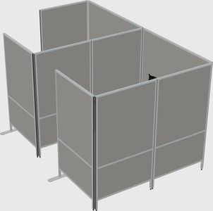 Flexible panel system with privacy