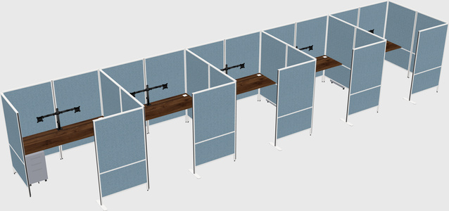 Flexible panel system with privacy