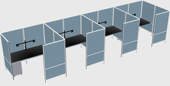 Flexible panel system with privacy