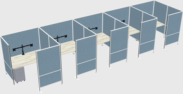 Flexible panel system with privacy