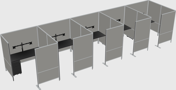 Système de panneaux flexibles avec confidentialité