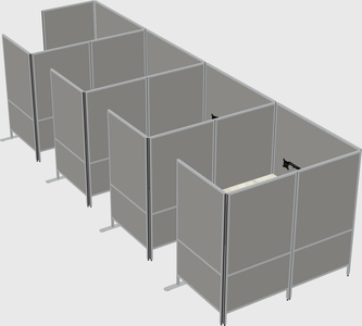 Flexible panel system with privacy