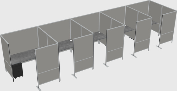 Flexible panel system with privacy