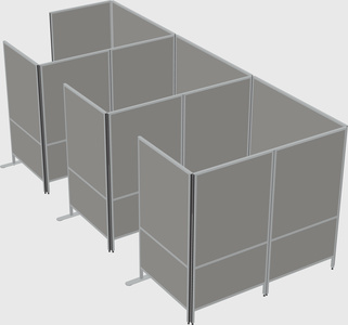 Flexible panel system with privacy