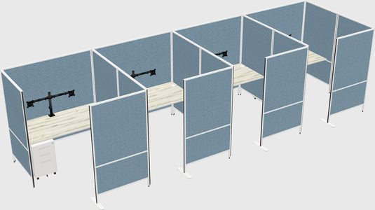Flexible panel system with privacy