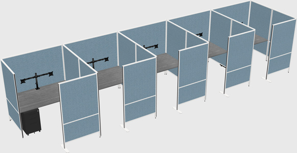 Flexible panel system with privacy