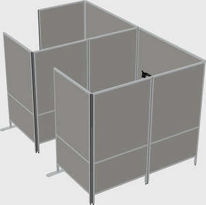 Flexible panel system with privacy