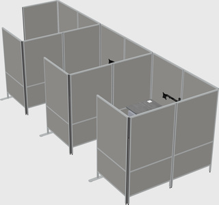 Flexible panel system with privacy