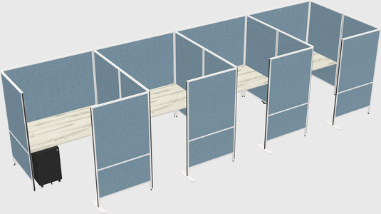 Flexible panel system with privacy