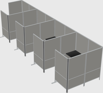 Flexible panel system with privacy