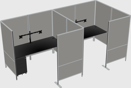 Flexible panel system with privacy