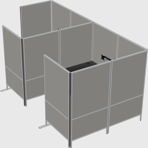 Flexible panel system with privacy