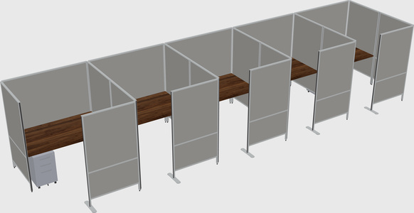 Flexible panel system with privacy