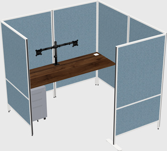 Flexible panel system with privacy