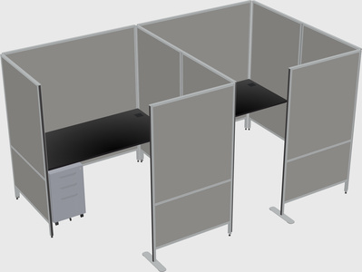 Flexible panel system with privacy