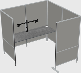 Flexible panel system with privacy