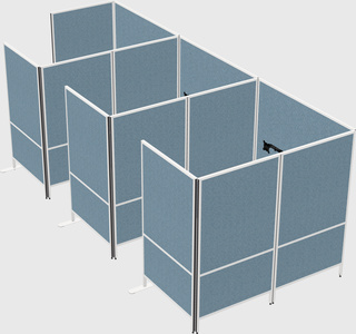 Flexible panel system with privacy