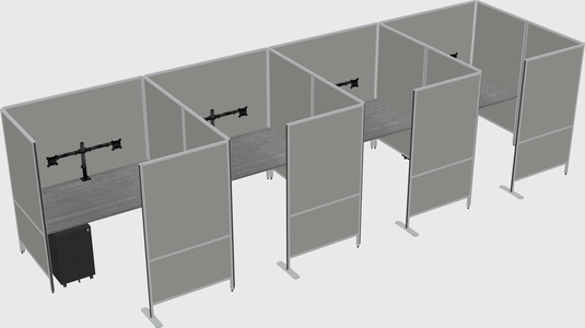 Système de panneaux flexibles avec confidentialité