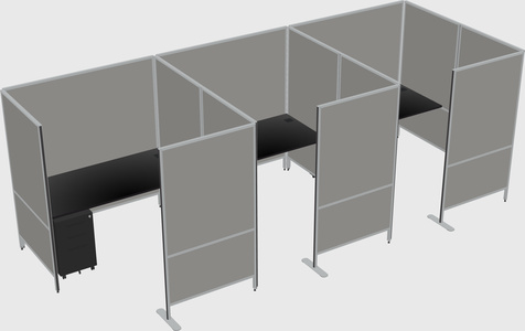 Flexible panel system with privacy